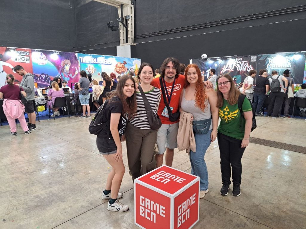 Foto del equipo que cubrió el BCN Game Fest el domingo
