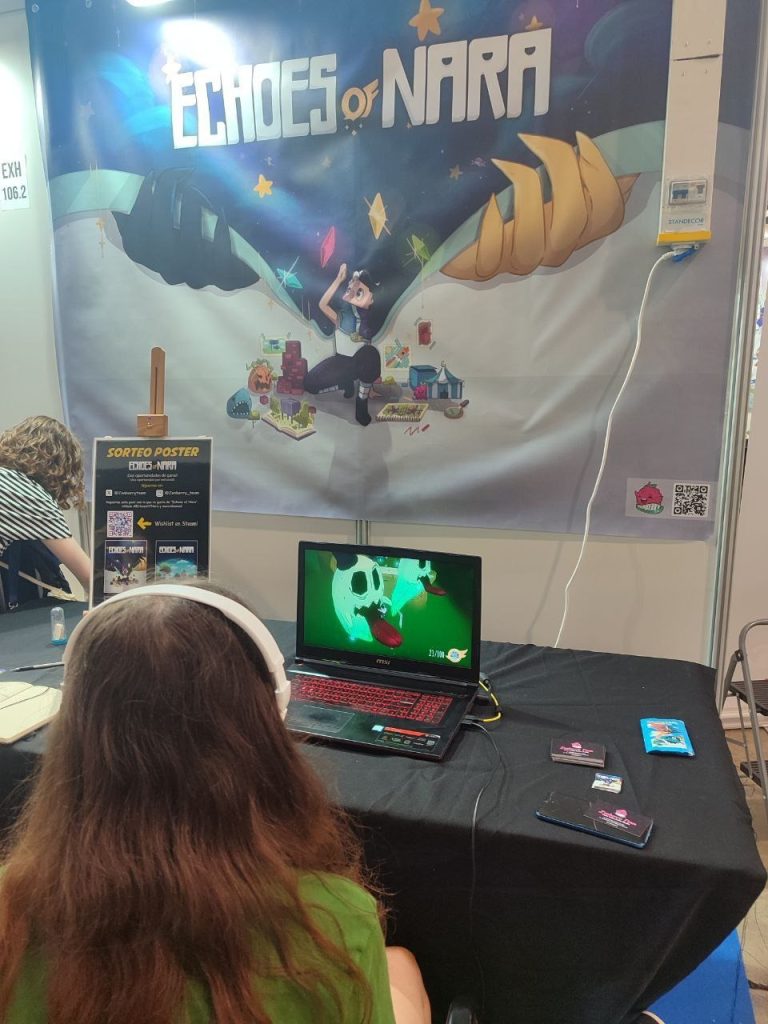 Nuestro equipo probando el juego