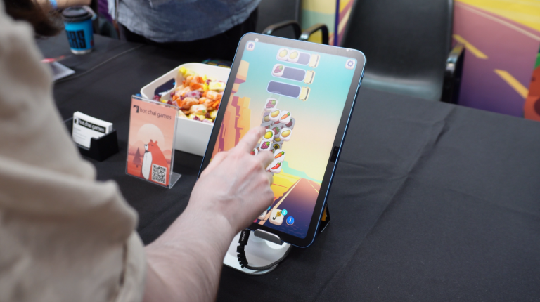 Probando Tile Truckers en la BCN Game Fest