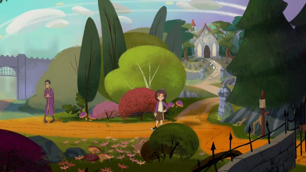 Arte del gameplay de Simon the Sorcerer: Origins.