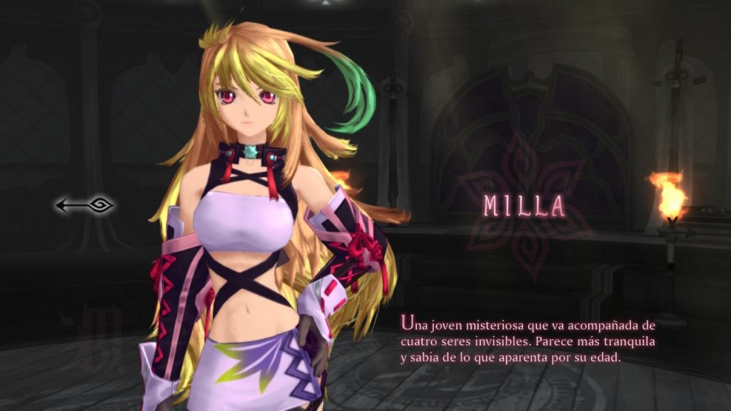 Opción de protagonista: Milla