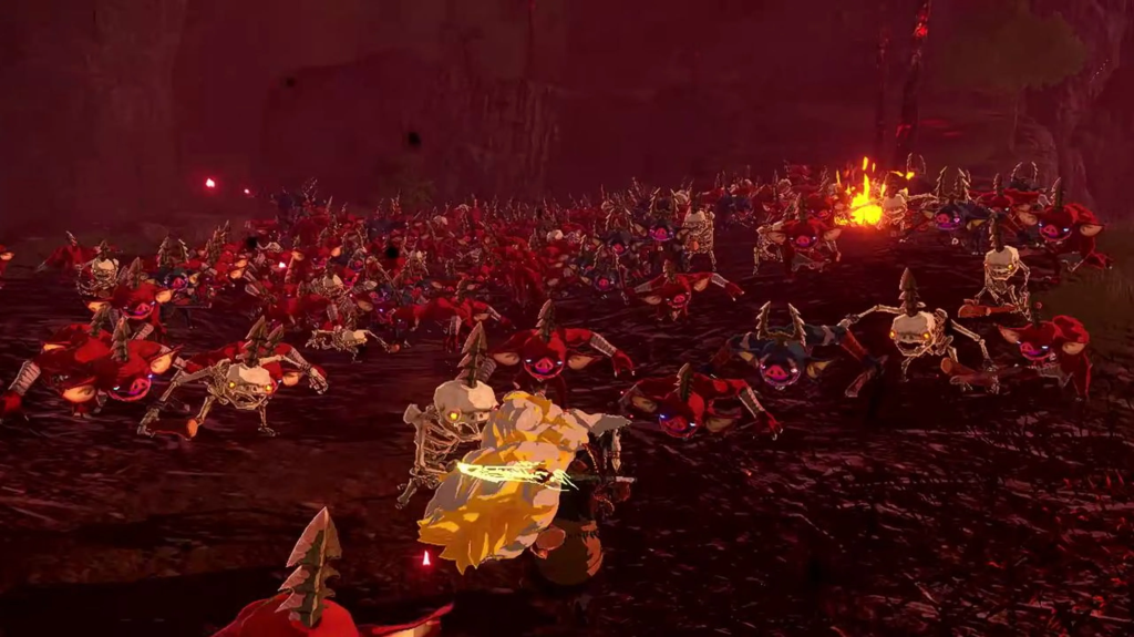 Gameplay de Hyrule Warriors: La era del destierro.
