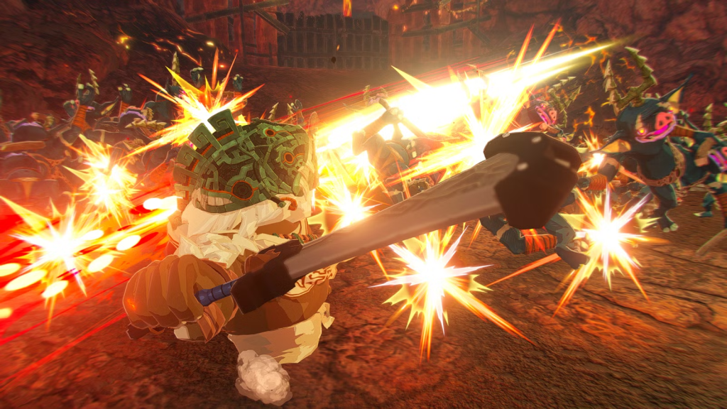 Plena batalla en Hyrule Warriors.