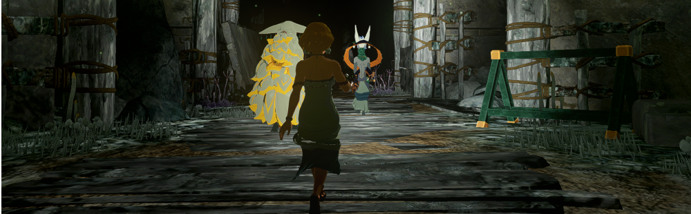 El subsuelo en Hyrule Warriors.